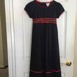 Rare Editions girls navy dress size 10 almost new